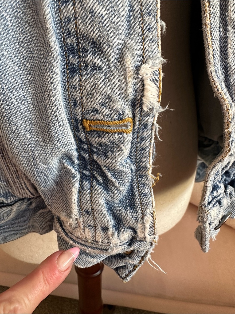 VTG 90’s RALPH LAUREN Jeans Co. Denim Jean Trucker Jacket Women’s Sz L Heritage - Picture 7 of 12